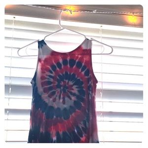 a tye dye tank
